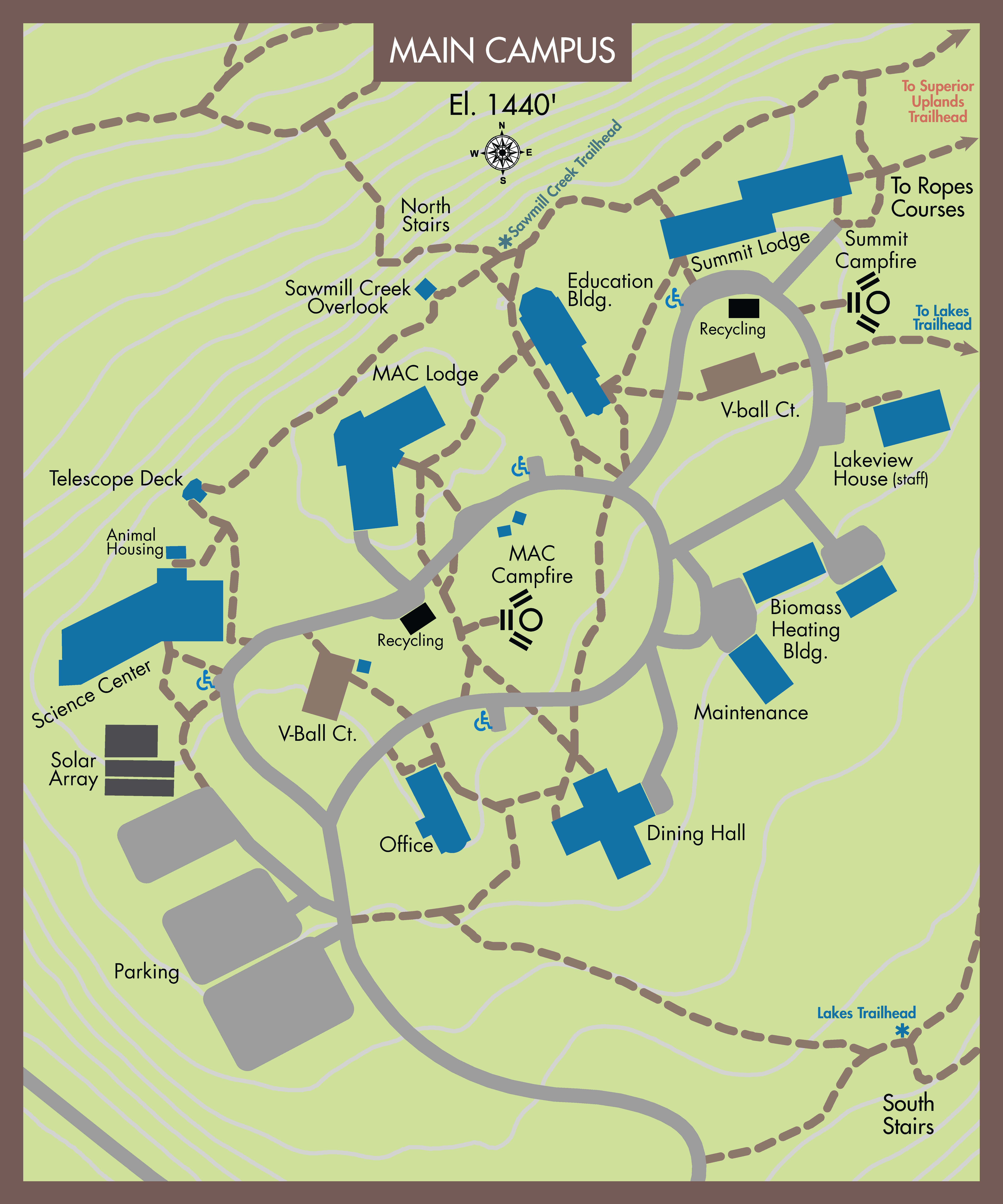 Wolf Ridge Main Campus Map