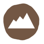 brown mountain icon